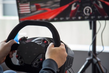 Simulator racing game