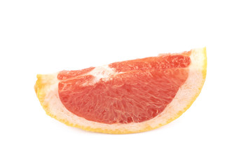 Juicy red grapefruit isolated