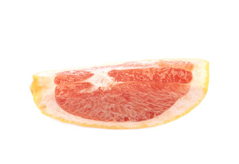 Juicy red grapefruit isolated
