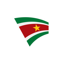 Suriname flag, vector illustration