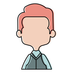 cute father avatar character vector illustration design
