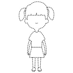 Fototapeta premium cute and little girl vector illustration design