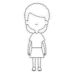 cute and little girl vector illustration design