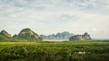 Scenery of Phang Nga Bay, Thailand.