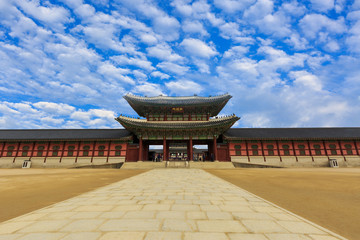 Gyeongbokgung, Palace grounds in Seoul, South Korea.