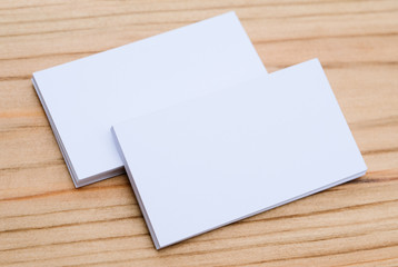 Empty business cards for moke-up