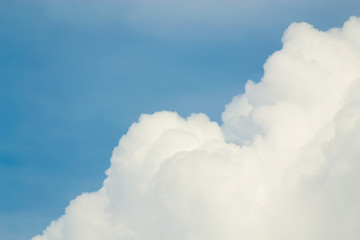 blue sky with clouds closeup - 190645498
