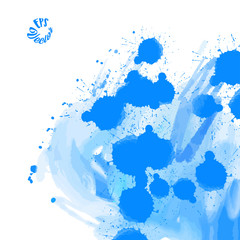 Fototapeta premium Dirty Blue Grunge Background