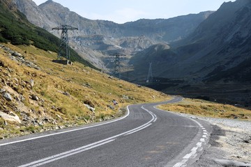Fototapeta premium Romania mountain road