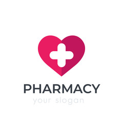 pharmacy, drugstore vector logo