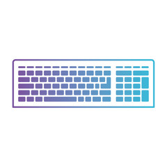 computer keyboard tech pc device electronic office key button vector illustration