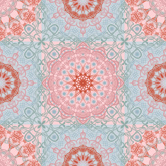 Abstract seamless pattern. Ornament lace braid.