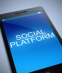 Social platform concept.