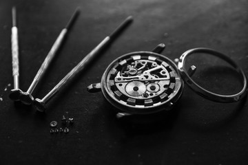 Watchmaker's workshop, watch repair