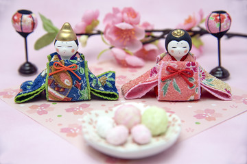 ひな祭りイメージ　ひな人形