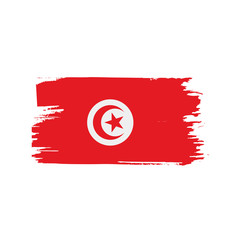 Tunisia flag, vector illustration