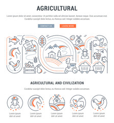 Website Banner and Landing Page of Agricultural.