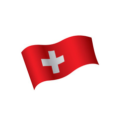 Switzerland flag, vector illustration