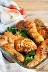 Baked Chicken with vegetables