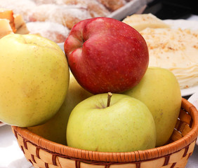 apples in basket