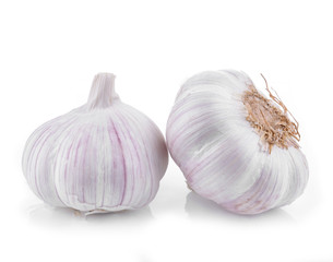 Garlic isolated on white background