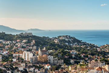 Naklejka premium View of Marseille from basilica Notre-Dame de la Garde, France