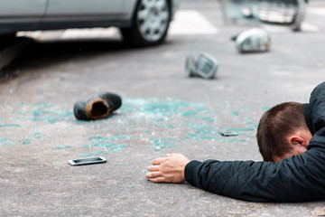 Victim of a car accident