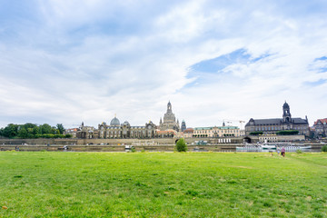 Naklejka na ściany i meble Overlooking view of downtown Dresden, Germany