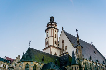 Antique church building in Leipzig, Germany