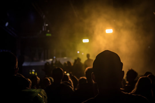 Big Music Festival Party, View Of The Stage From The Audience