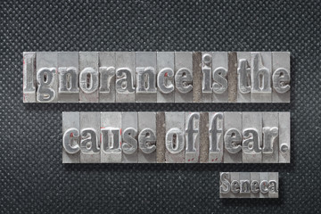 cause of fear Seneca