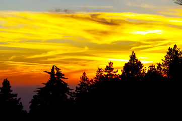 Sunset Idyllwild California