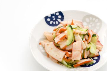 中華いかとキュウリの和え物