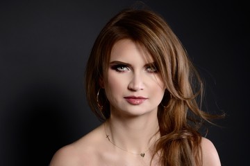 Fototapeta premium Studio shoot of young beauty woman