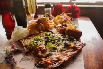 a delicious looking Spanish food platter