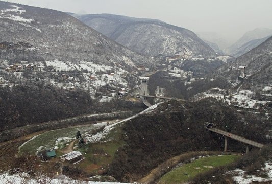 natural landscape in the outskirts of Sarajevo