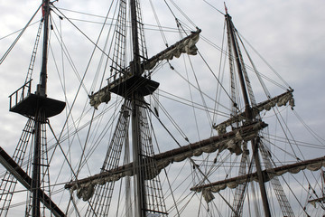 Fototapeta premium photo of old ship