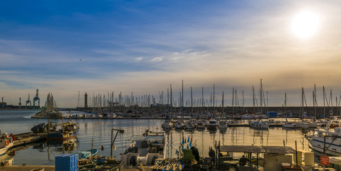 Port de Sète, Hérault, Languedoc, Occitanie en France