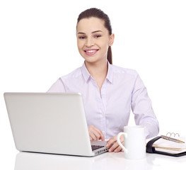 Businesswoman at desk