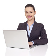 Business woman at desk