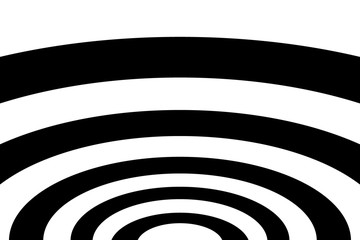 Abstract striped concentric - black and white background, Ellipse pattern, 