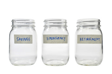Image on concept of saving money for multiple purpose