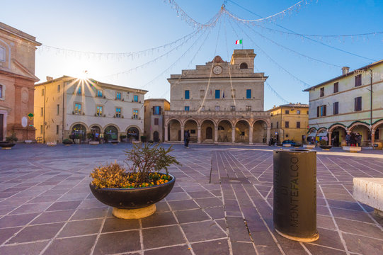 Montefalco (Italy) - The nice medieval town of Montefalco, a little city on the hill in province of Perugia, Umbria region, central Italy. Here the historic center.