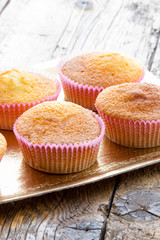 Sweet donuts with icing sugar