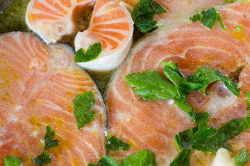 Cook the salmon in the oven