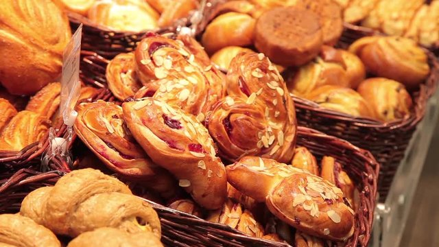 bakery product in a market