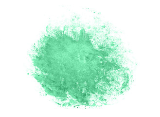 Hand-drawn watercolor abstract background. Jolly Green color.
