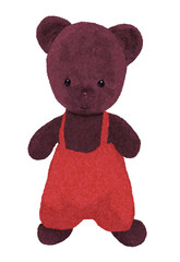 teddy bear in shorts