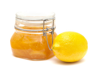 a jar of lemon marmalade