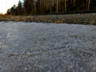 Winter is coming to Northern Norway, Alta, Finnmark, the end of fall, first frost